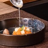 Le Coq Globok krožnik Phobos 18xH4,5cm / okrogel / črno-moder / stoneware, (21318044) | Shoptok.si