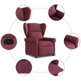  Naslonjač od tkanine crvena boja vina | shoptok.hr