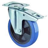 BS ROLLEN Kotač sa kočnicom 125mm elastik plavi,nosivost 140kg | Eponuda.ba