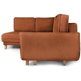 Bonami Selection Oranžna raztegljiva kotna sedežna garnitura iz rebrastega žameta (levi kot) Tori – | Shoptok.si