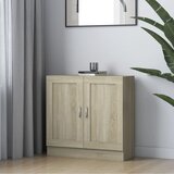 vidaXL Knjižna omara sonoma hrast 82,5x30,5x80 cm iverna plošča Cene
