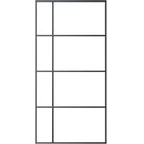  Klizna vrata od mutnog stakla ESG i aluminija 102,5x205 cm crna | shoptok.hr
