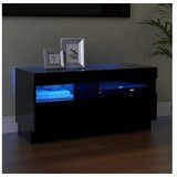  TV omarica z LED lučkami črna 80x35x40 cm | Shoptok.si
