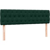 Box Spring krevet s madracem tamno zeleni 160x220 cm baršun | shoptok.hr
