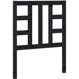  Uzglavlje za krevet crno 81 x 4 x 100 cm od masivne borovine | shoptok.hr