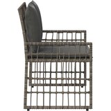  Zunanja klop Enobarvno Siva in temno siva 116 x 55 x 82 cm, (5000272822) Slike