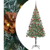 vidaXL Umjetno božićno drvce s stalakom Zelena 180 cm PVC i čelik | shoptok.hr