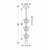 Candellux luster/visilica-stars viseća lampa 1X20W E27 iq kids zlatna+plava | Eponuda.com