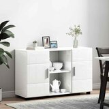  Kreveta FLORIN Visoki sjaj bijela 88,5 x 30,5 x 55,5 cm | shoptok.hr