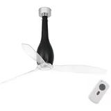 32003 - Plafonski ventilator ETERFAN crni/prozirni, prečnik 128 cm + daljinski upravljač