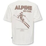 Only & Sons Junior Majica 'OSJLARRY' bež / bela | Shoptok.si