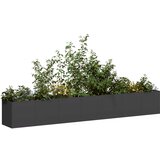 Maison Chic Cvetlični Lonec - Cvetlično korito Black 280x40x40 cm Hladno valjano jeklo, (21789917) | Shoptok.si