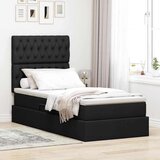  Postelja s shranjevanjem Črna 90 x 190 cm Umjetno usnje, (5000099418) | Shoptok.si
