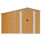  Vrtno spremište svjetlosmeđe 277x192,5x179 cm pocinčani čelik | shoptok.hr