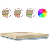  The Living Store Posteljni okvir z LED diodami sonoma hrast 180x200 cm - Posteljni Okvir, (21450763) | Shoptok.si