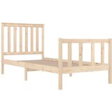  Posteljni okvir iz trdne borovine 75x190 cm, (20883973) | Shoptok.si