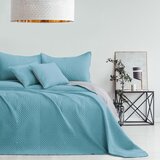 Restilo Modro/svetlo sivo prešito pregrinjalo iz mikrovlaken 220x240 cm Softa – | Shoptok.si