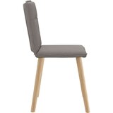  Jedilni stoli 6 kosov taupe blago, (21822242) | Shoptok.si