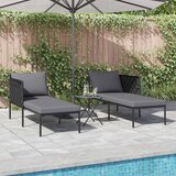  Ležaljka na suncu s jastukom Antracit 153 x 115 x 69.5 cm | Eponuda.com