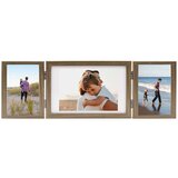 vidaXL Trodijelni okvir za fotografije smeđi 28x18 cm + 2 x (13x18 cm) | shoptok.hr