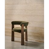 Kave Home Kaki zelen in rjav jedilni stol iz masivnega jesena Granite – | Shoptok.si
