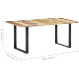  Jedilna miza 180x90x76 cm trden predelan les, (20711239) | Shoptok.si