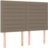 vidaXL Posteljno vzglavje 4 kosa taupe 72x5x78/88 cm blago, (20933182) | Shoptok.si