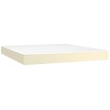  Krevet s oprugama i madracem krem 180x200 cm od umjetne kože | shoptok.hr