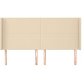  Uzglavlje s ušima krem 203x16x118/128 cm od tkanine | shoptok.hr