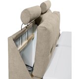 MID.YOU POSTELJA BOXSPRING 180 cm x 200 cm , tekstil, leseni material peščene barve | Shoptok.si