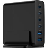 Power station USB brzi/quick punjač GEMBIRD, 6-port 75W GaN USB fast charger, black, Type-C, USB, TA-UC-2A4C-PD75-01-BK Cijene
