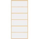  Klizna vrata zlatna 90 x 205 cm prozirno staklo ESG i aluminij | shoptok.hr