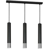 Luster na sajli NEST 3xGU10/8W/230V crna/sjajni hrom | Eponuda.com