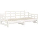  Dnevni ležaj na izvlačenje bijeli 2x(90x200)cm masivna borovina | shoptok.hr
