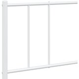  Metalni okvir za krevet s uzglavljem bijeli 193x203 cm | shoptok.hr