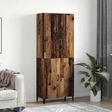  Highboard 2 pcs Staro drvo 69.5 x 34 x 180 cm Konstruirano drvo | shoptok.hr
