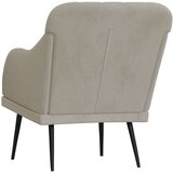 Fotelja svjetlosiva 63 x 76 x 80 cm baršunasta | shoptok.hr