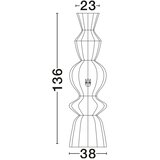 Nova Luce Mat crna stojeća svjetiljka od užeta (visina 136 cm) Breena – | shoptok.hr