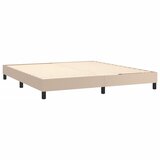  Okvir za krevet s oprugom boja cappuccina 160x200cm umjetna koža | shoptok.hr