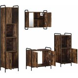  Set ormarića za kupaonicu 4 kom. Dimljeni hrast | shoptok.hr