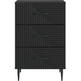  Noćni ormar s ladicama Crna 43 x 41 x 66,5 cm Konstruirano drvo | shoptok.hr
