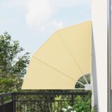 vidaXL Zaslon za zasebnost na balkonu Peščena 115 x 115 cm blago | Shoptok.si