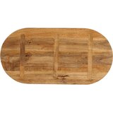 Stolna ploča 110 x 40 x 2,5 cm ovalna od masivnog drva manga Slike