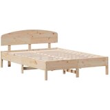  Okvir za krevet s uzglavljem 160 x 200 cm od masivne borovine | shoptok.hr