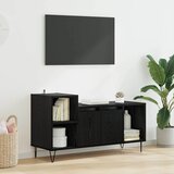 vidaXL TV omarica Črna Orehovina 100 x 35 x 55 cm Konstruiran les | Shoptok.si