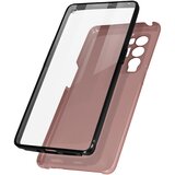 AVIZAR oppo find X3 neo case 360° integral shell: mehka sprednja stran in trda zadnja stran - rožnato zlato, (20630019) | Shoptok.si