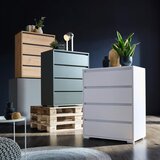 CARRYHOME komoda, antracit, barve hrasta | Shoptok.si