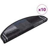  Otirači za stepenice samoljepljivi 10 kom 65x21x4 cm crno-sivi | shoptok.hr