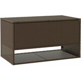  Vanjska kutija za jastuke smeđa 100x55x55,5 cm poli ratan | shoptok.hr