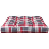  Jastuk za palete crveni karirani 70 x 70 x 12 cm od tkanine | shoptok.hr
